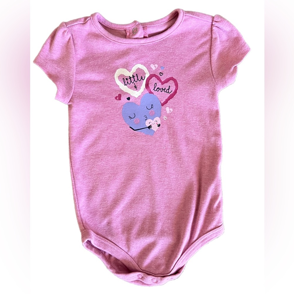 Kids Headquarters One Piece  24M Pink with Hearts